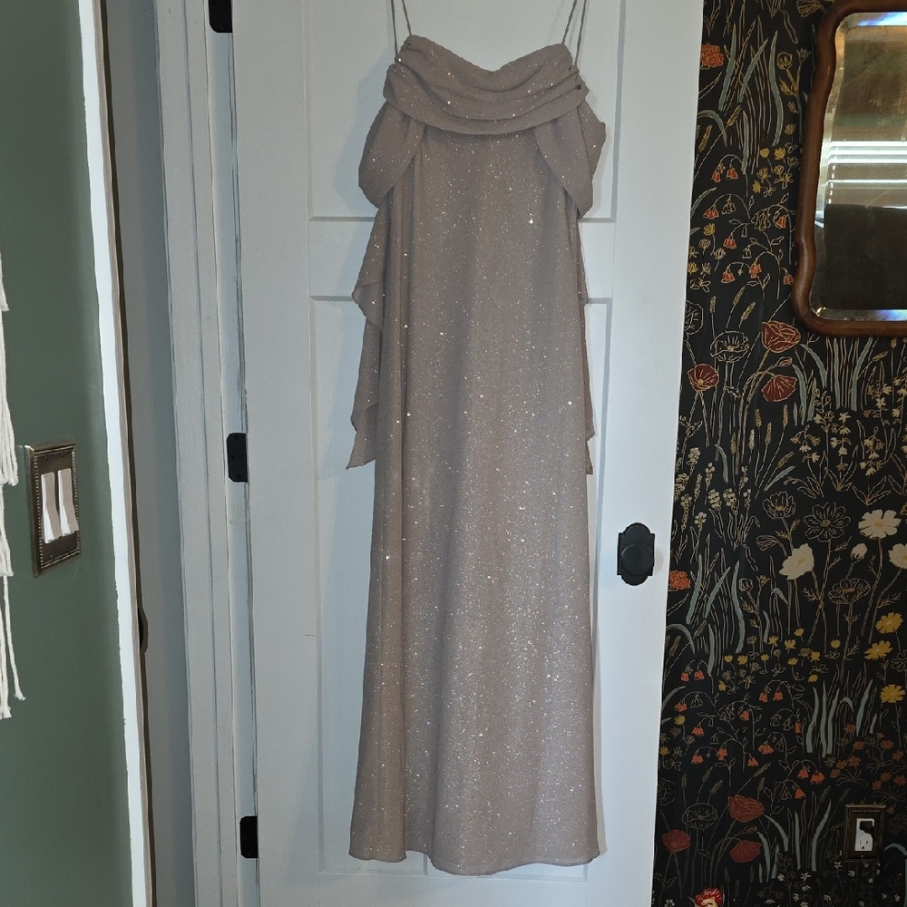 Elegant Glittering Evening Gown